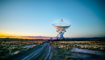 Very Large Array radio telescope in the desert near Socorro, New Mexico